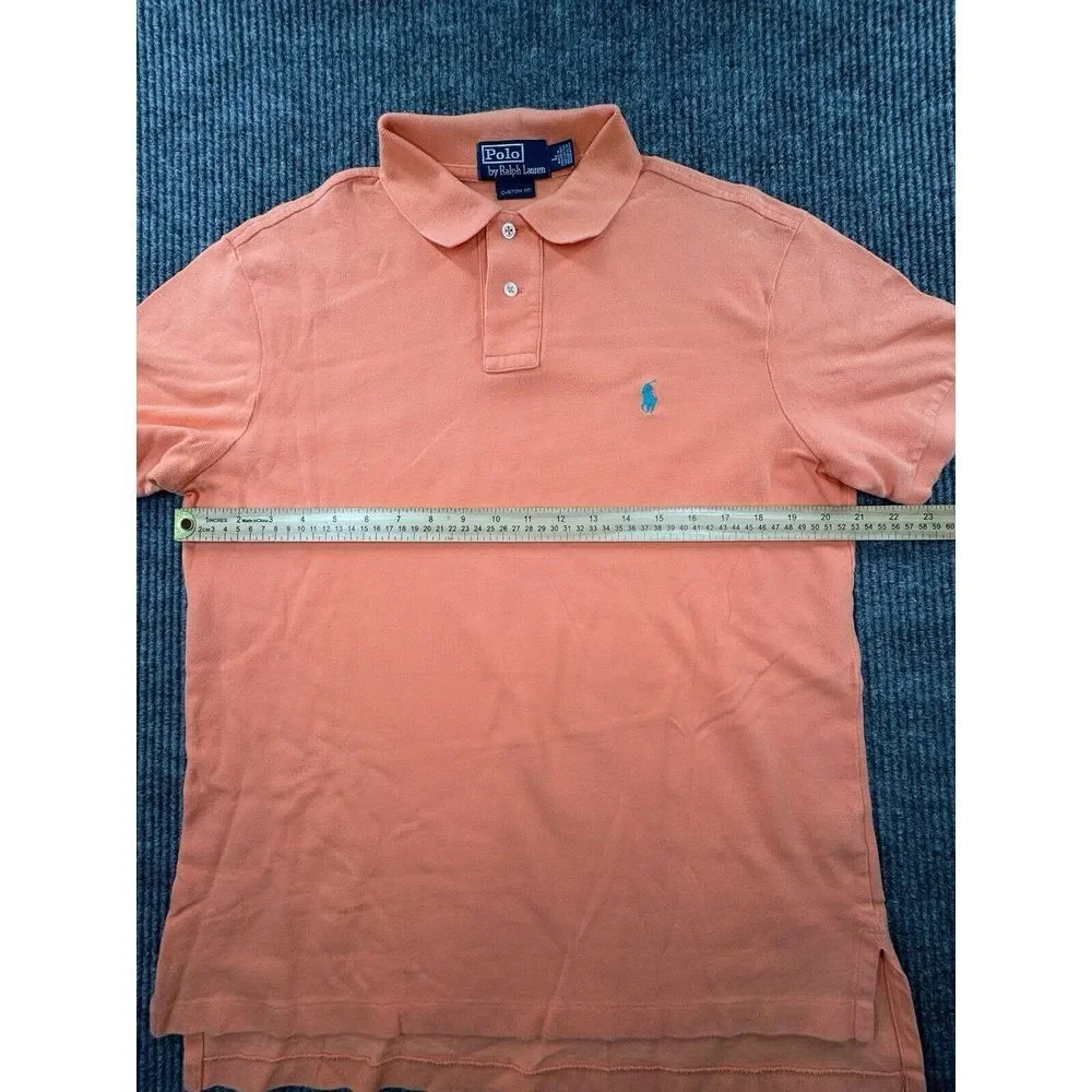 Polo Ralph Lauren Polo Men's Large Coral Orange Short Sleeve Shirt‎ Cotton